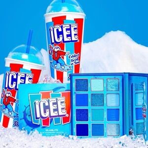 ICEE x Glamlite Blue Raspberry Eyeshadow Palette-NIB